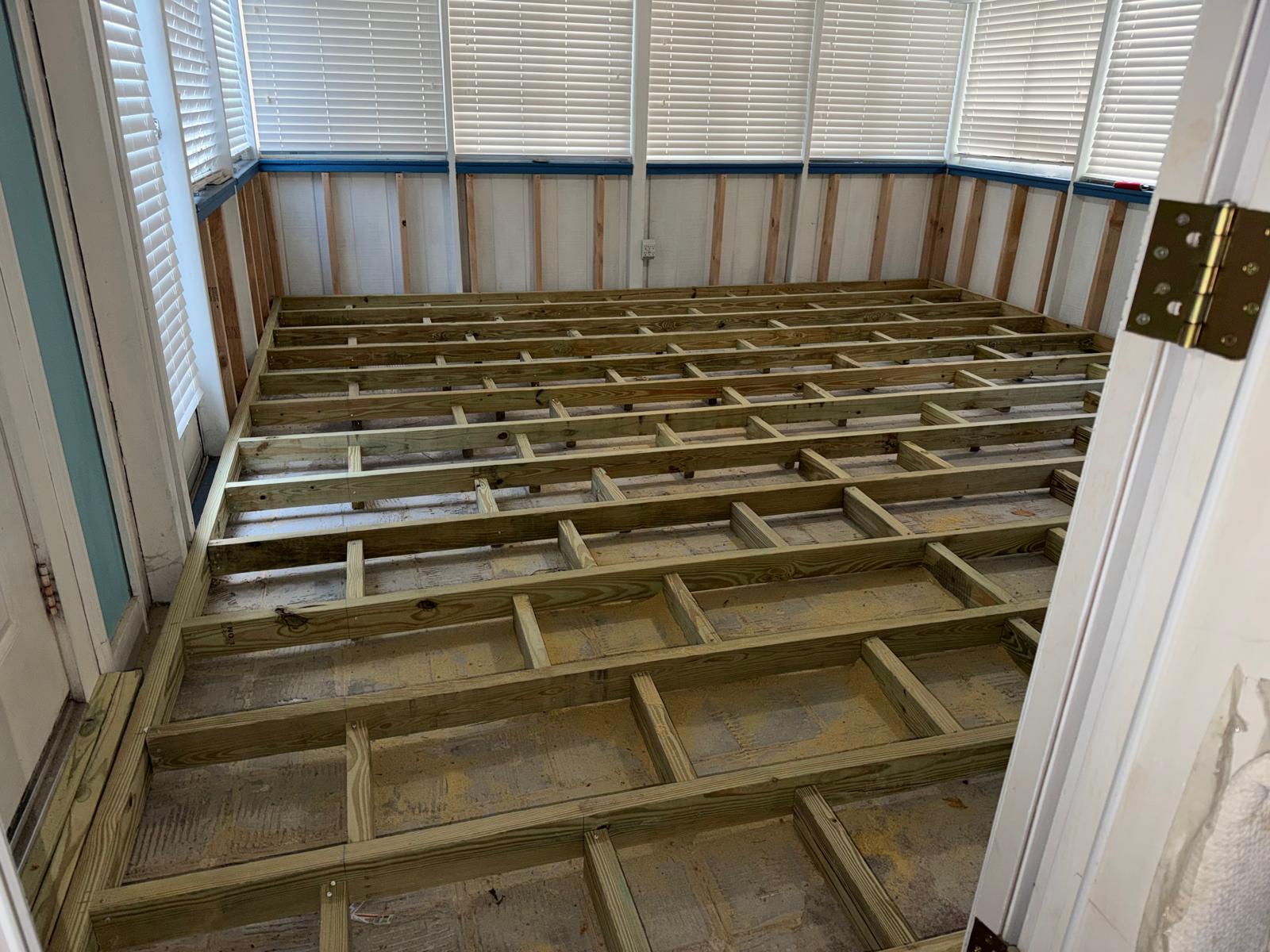 Photo 7 — Process — Floor Framing Preparation