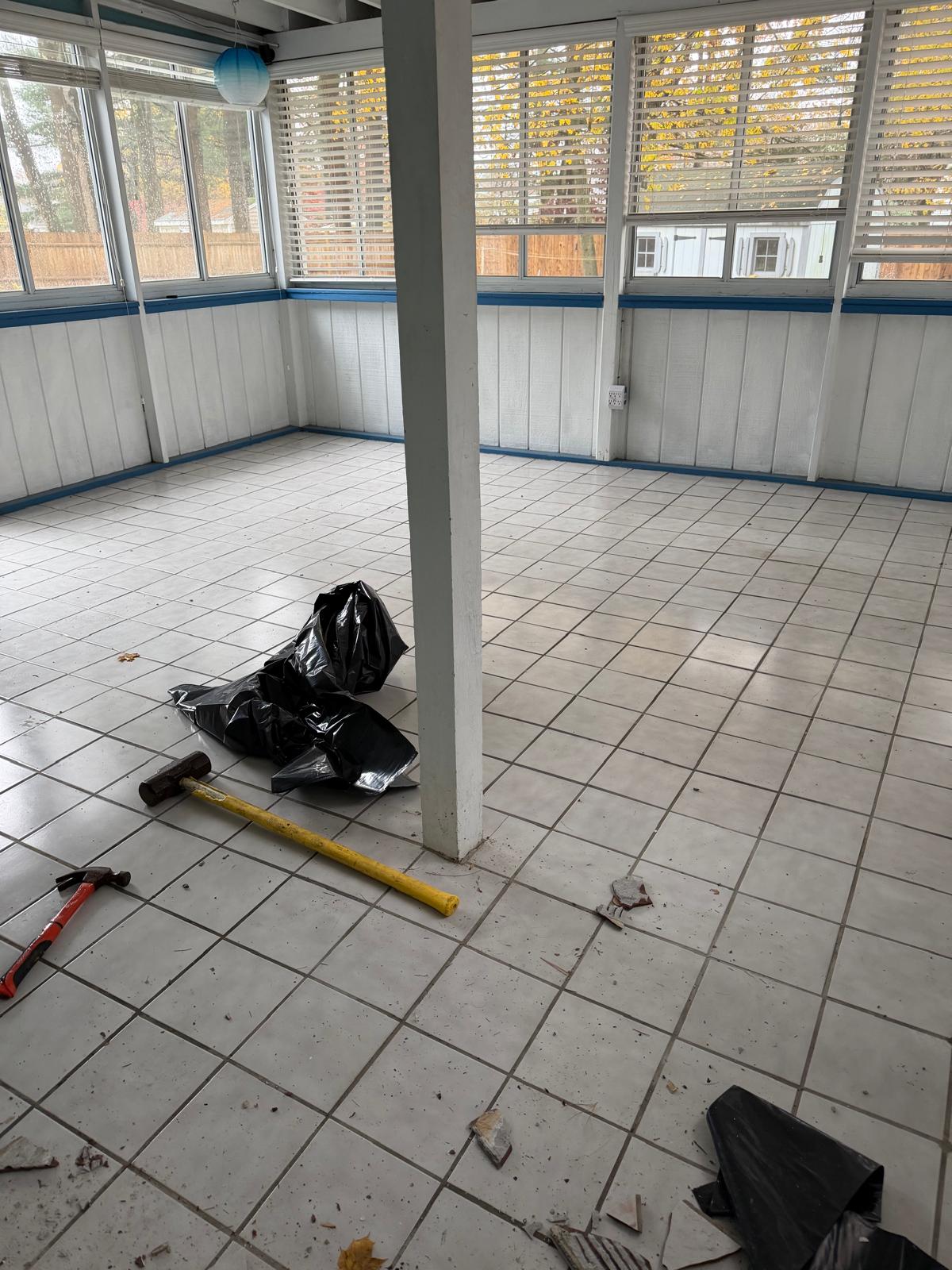 Photo 8 — Before — Existing Floor Condition
