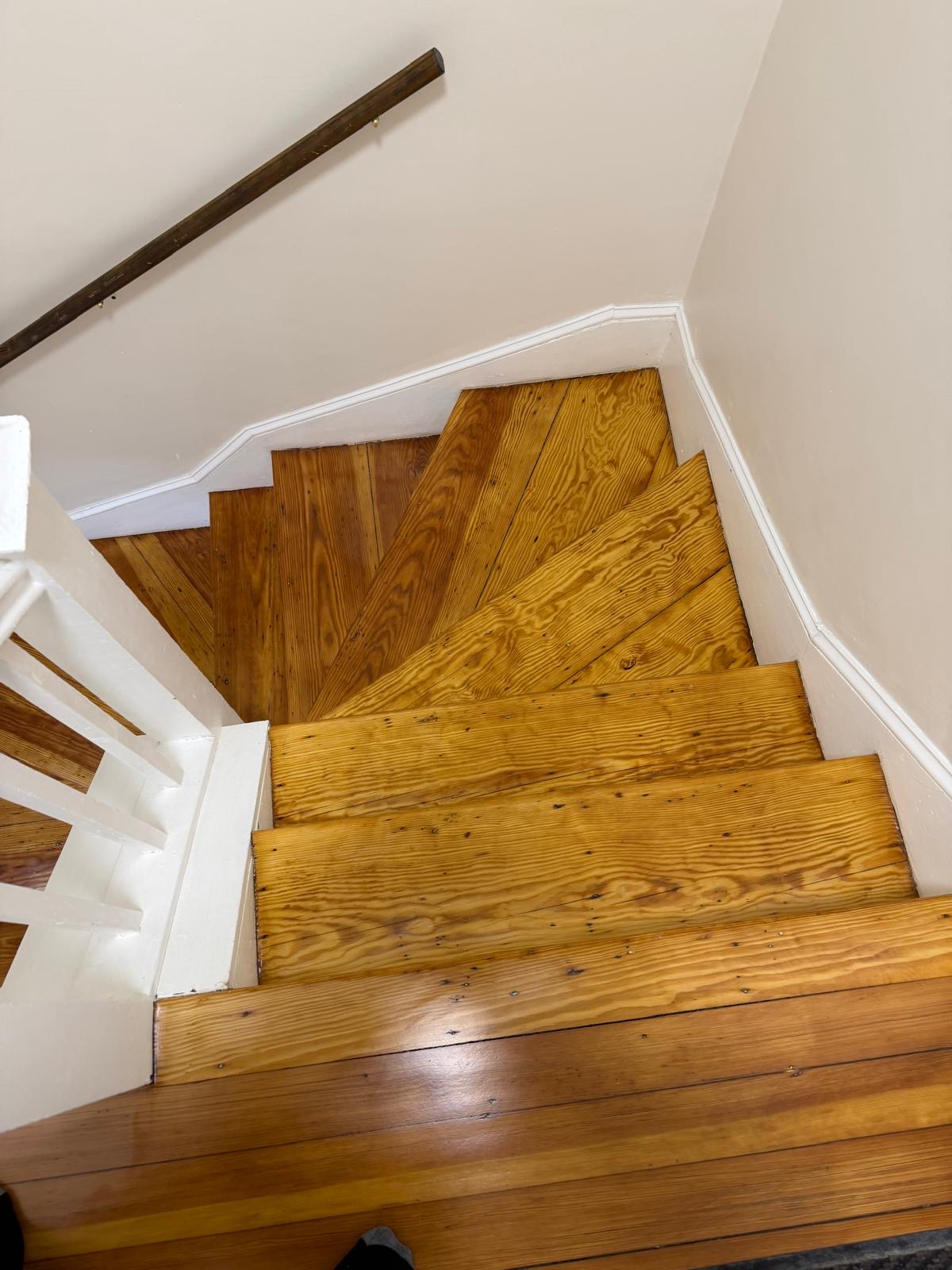 Photo 15 — Before — Hardwood Stairs Before Treads